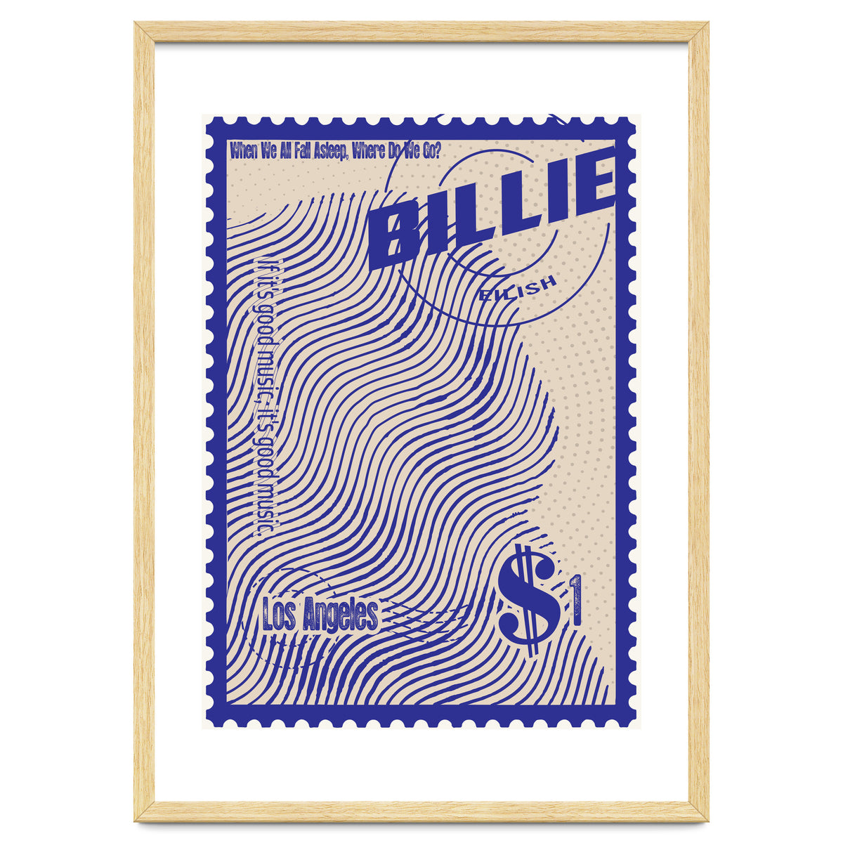 Billie Eilish Stamps Art