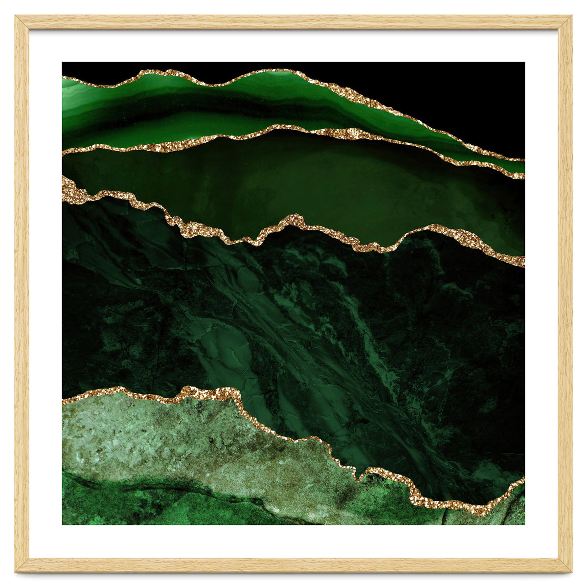 Green & Gold Agate Texture 02