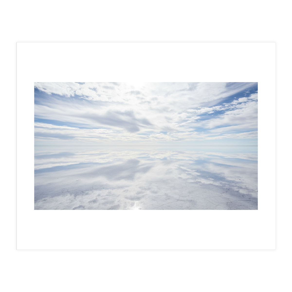 Infinite Horizon: Mirror Reflections on the Salt Flats (Print Only)