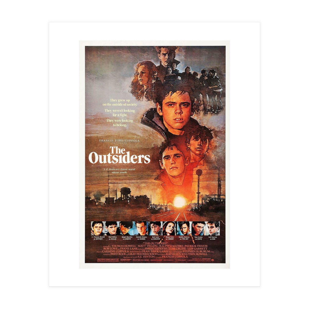THE OUTSIDERS (1983), directed by FRANCIS FORD COPPOLA. (Print Only)
