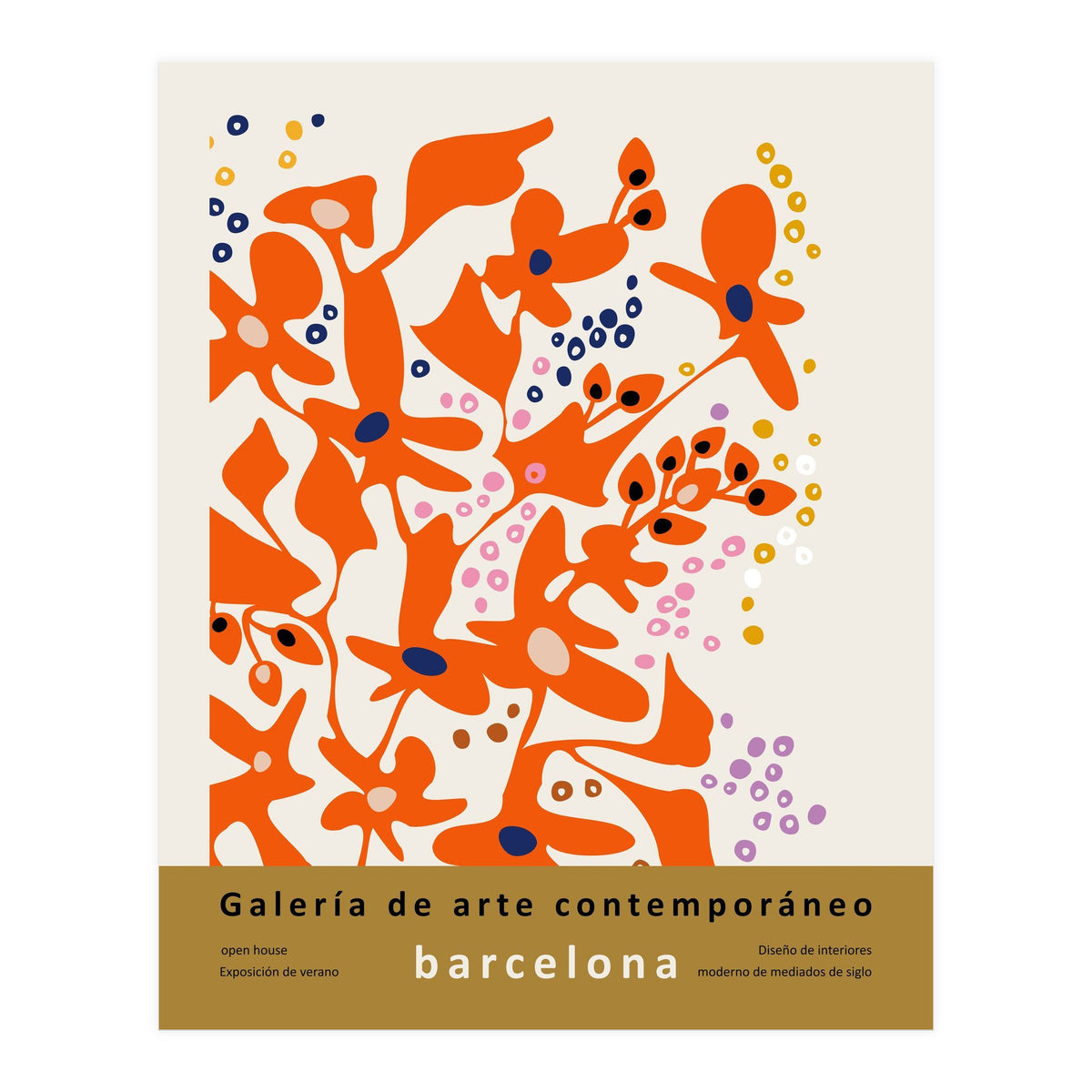 Contemporary art gallery Barcelona design and interior (Print Only)
