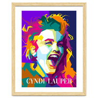 Cindy Lauper 80s Retro Singer Art WPAP