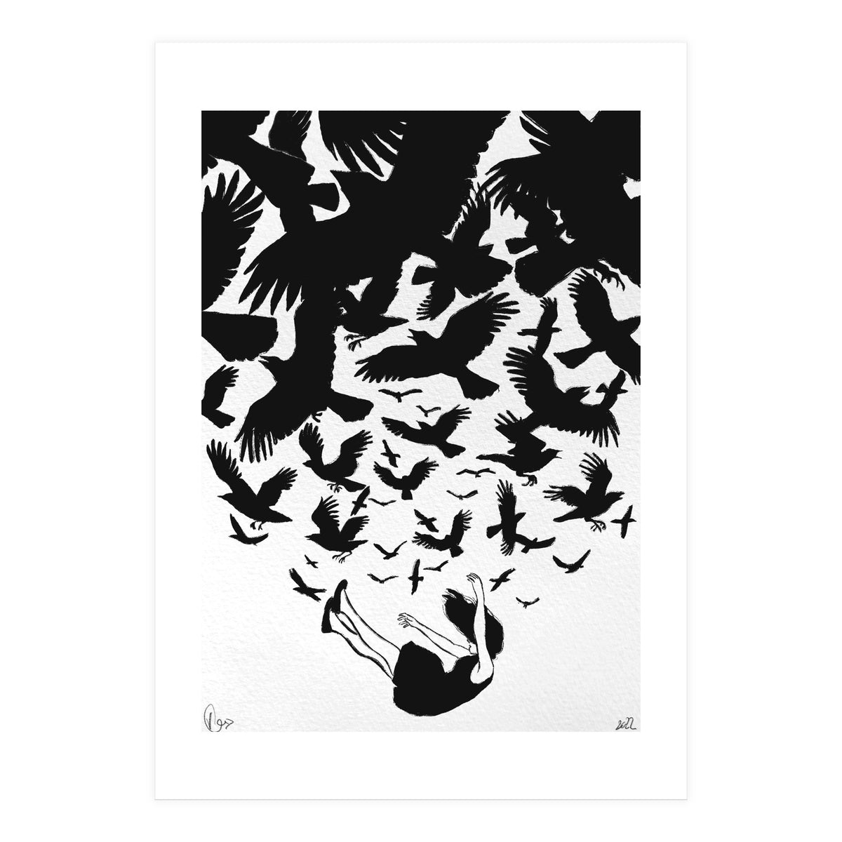 fallen Raven (Print Only)