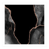 Black & Rose Gold Agate Texture 03  (Print Only) thumbnail