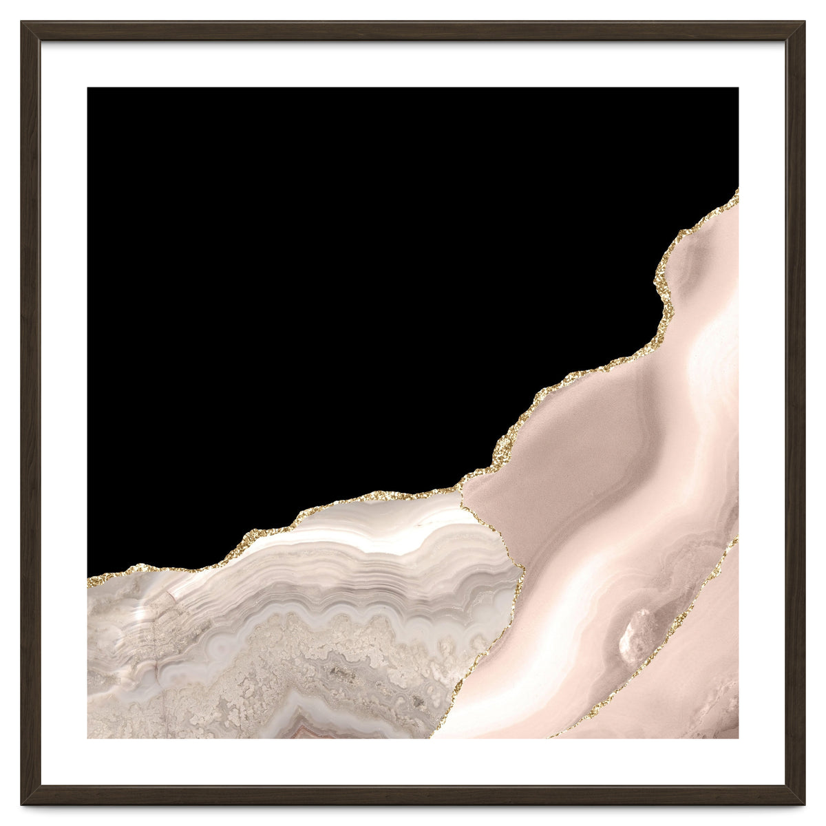 Ivory & Gold Agate Texture 04