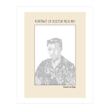 Portrait Of Doctor Felix Rey (ascii Art) (Print Only) thumbnail