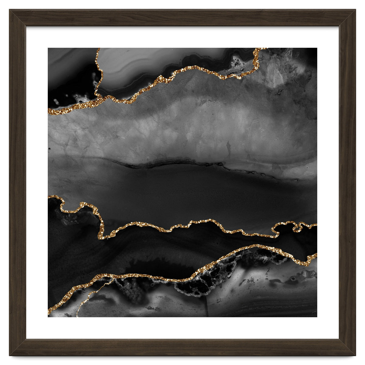 Black & Gold Agate Texture 02