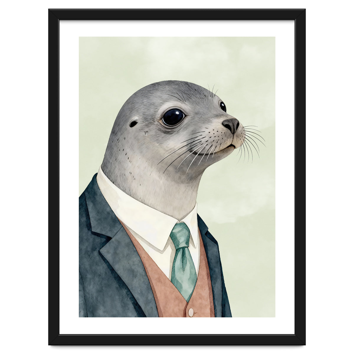 Seal Animal In A Suit