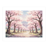 Sakura Path: Serene Cherry Blossom Avenue (Print Only) thumbnail