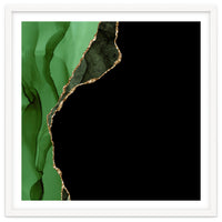 Green & Gold Agate Texture 09