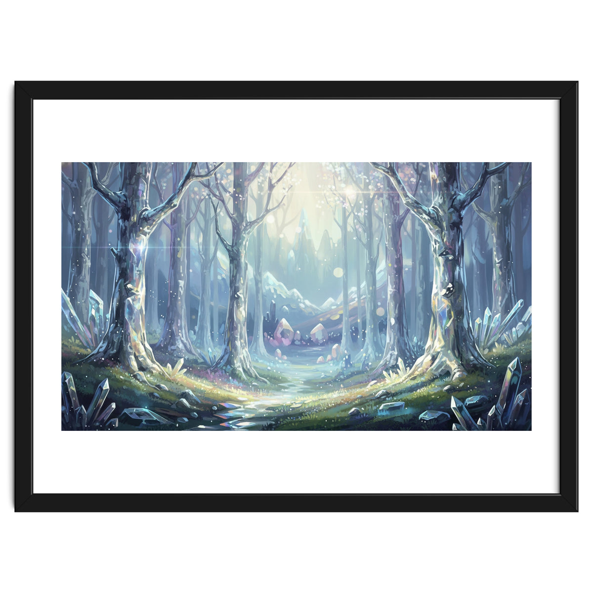 Crystal Forest: Ethereal Fantasy Landscape