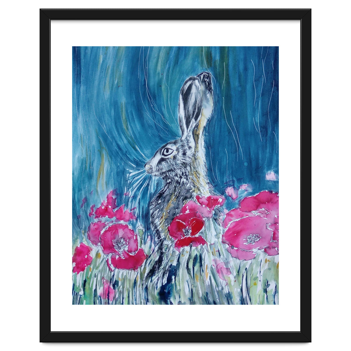 Hare And Poppies