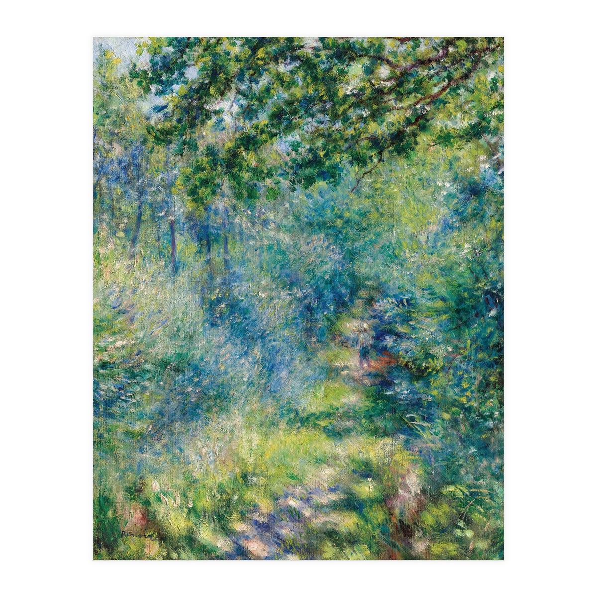 Renoir Path in the Forest Impressionist Landscape (Print Only)