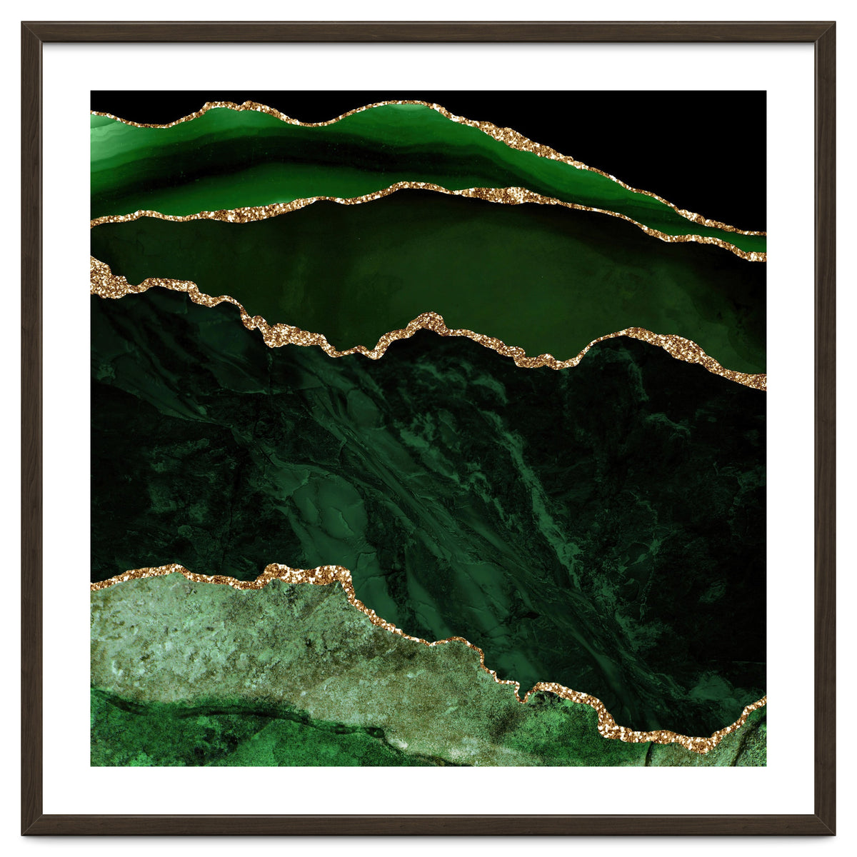 Green & Gold Agate Texture 02