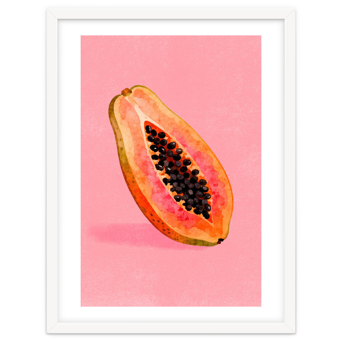 Papaya fruit illustration