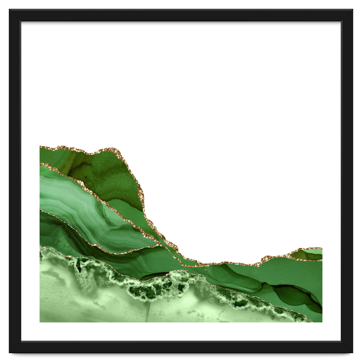 Green & Gold Agate Texture 23