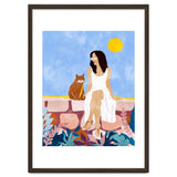 Butterscotch, Cats Pets Cat Mom Watercolor Painting, Pet Parent Animals Quirky Bohemian thumbnail