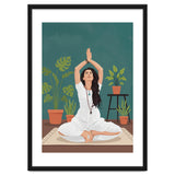 Serene Yoga Pose FitnessIllustration thumbnail
