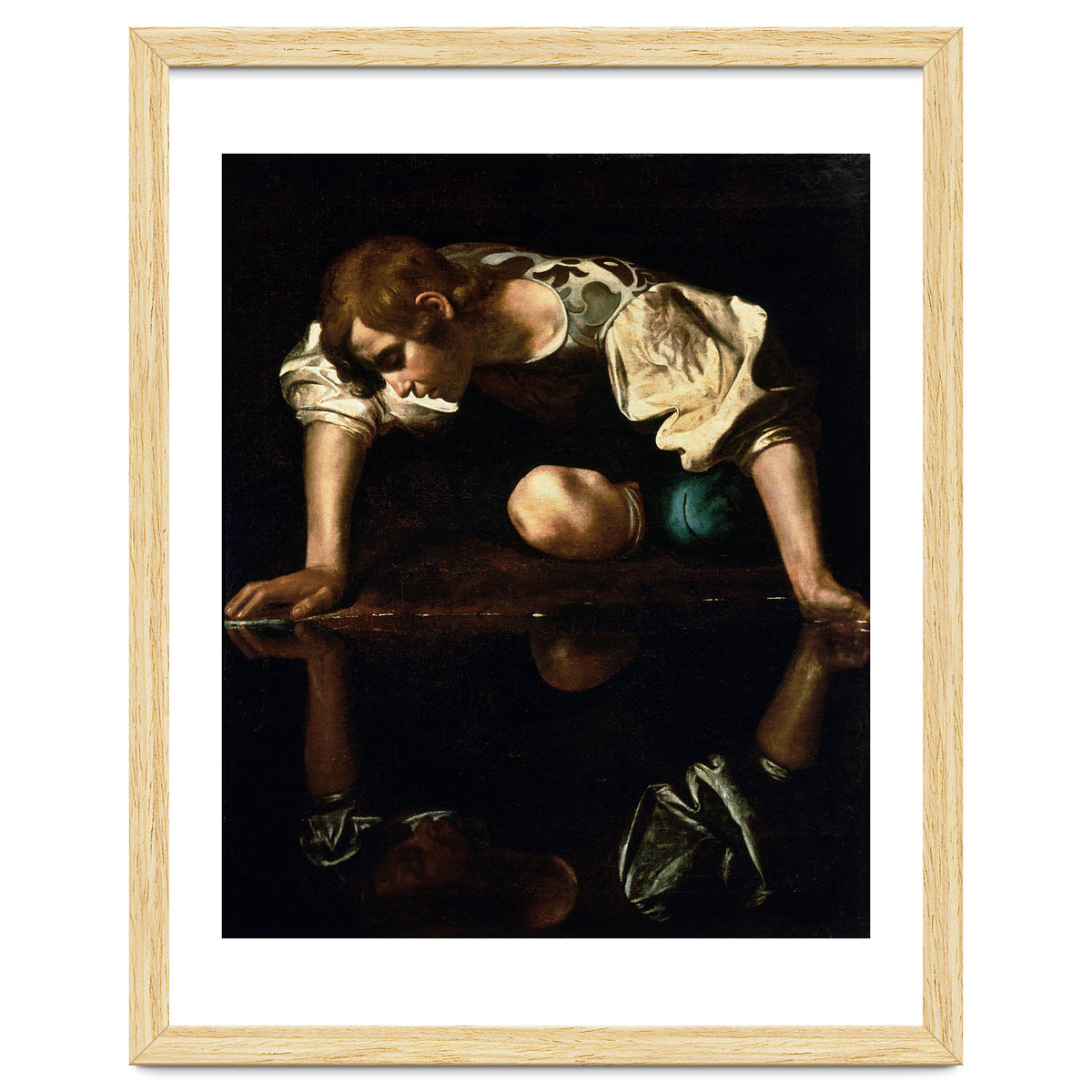 Caravaggio – Narcissus (ca. 1600) | Dramatic Baroque Masterpiece