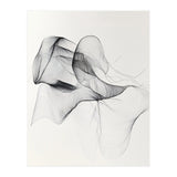 Abstract Black And White Flowing Lines Art (Print Only) thumbnail