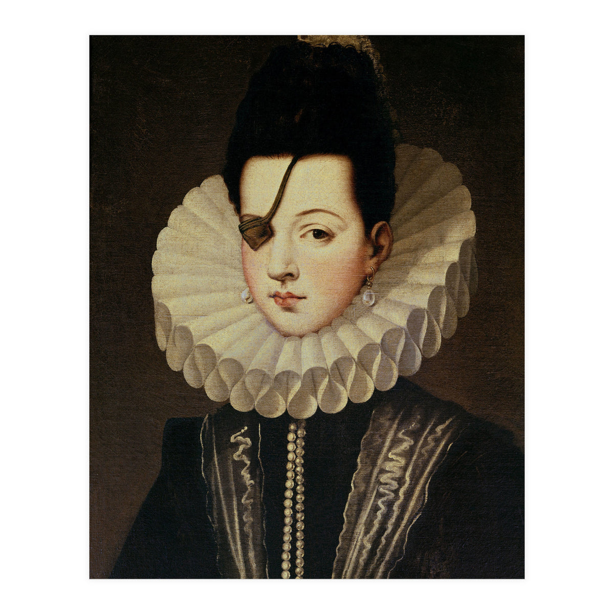 'Ana de Mendoza, Princess of Eboli', 16th century. ALONSO SANCHEZ COELLO. PASTRANA DUQUESA DE. (Print Only)