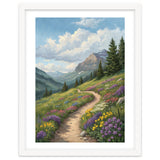 Serene Alpine Path Through Summer Wildflowers thumbnail
