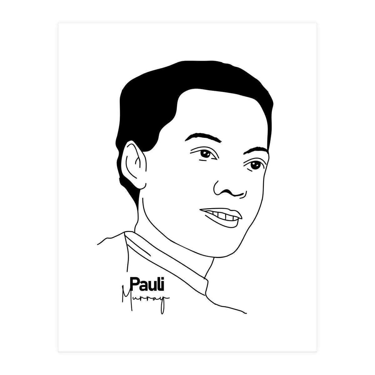 Pauli Murray American Civil Rights Activist (Print Only)