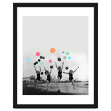 Vintage Women Black & White Photography Balloons Freedom Feminism Women's Rights Individuality thumbnail