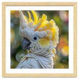Yellow Crested Cockatoo Bird Close Up Portrait thumbnail