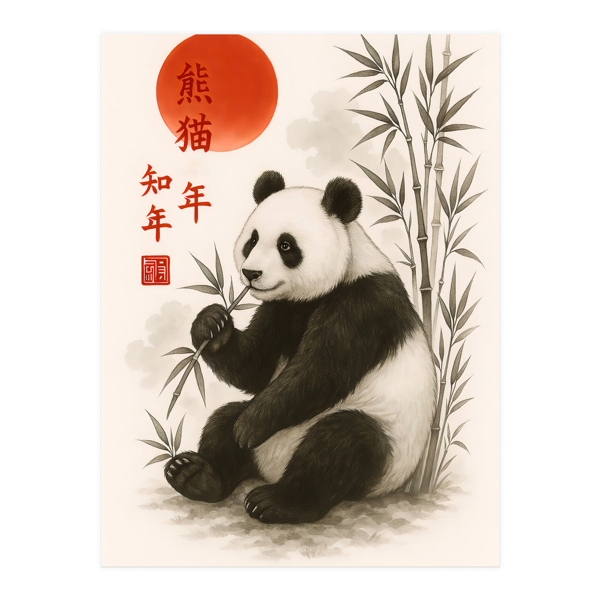 Panda Japnese (Print Only)