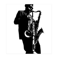 Rahsaan Roland Kirk Jazz Music Legend in Grayscale (Print Only)