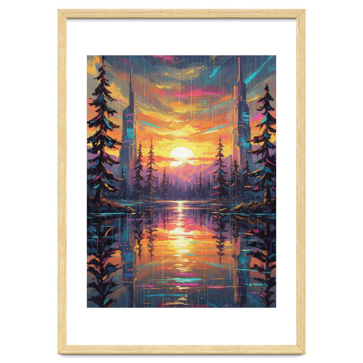 A Cybernetic Sunset Reflecting the Symbiosis