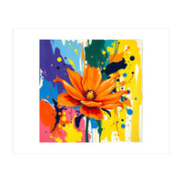 Modern Vibrant Flower (Print Only)