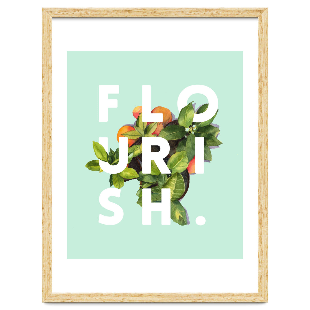 Flourish #society6 #buyart #typography #artprint