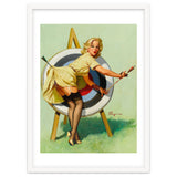 Pinup Sexy Girl On A Target thumbnail
