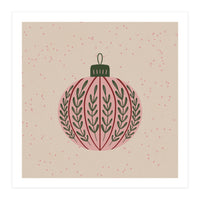 Christmas globe with branches (Print Only)