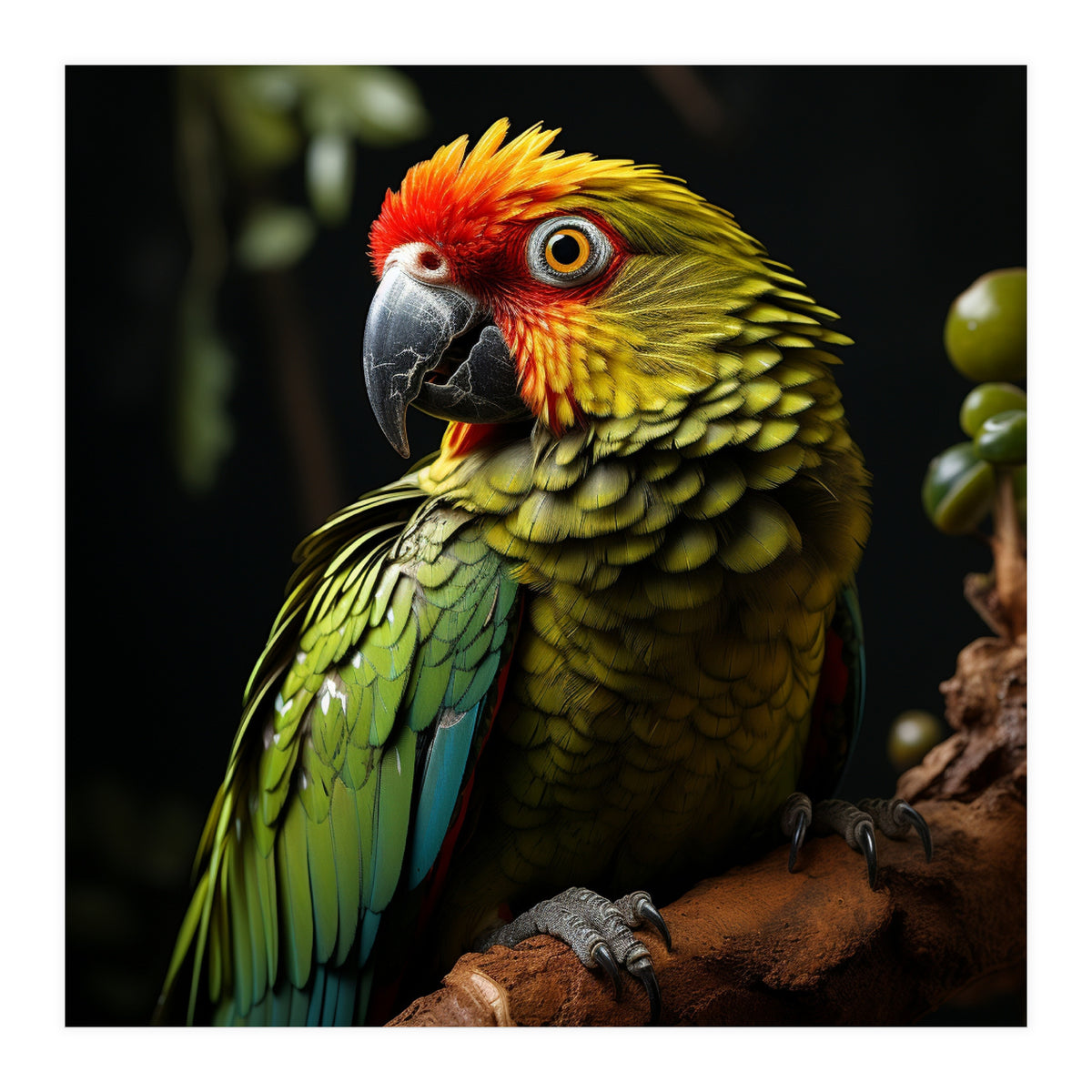 Vibrant Macaw Parrot  (Print Only)