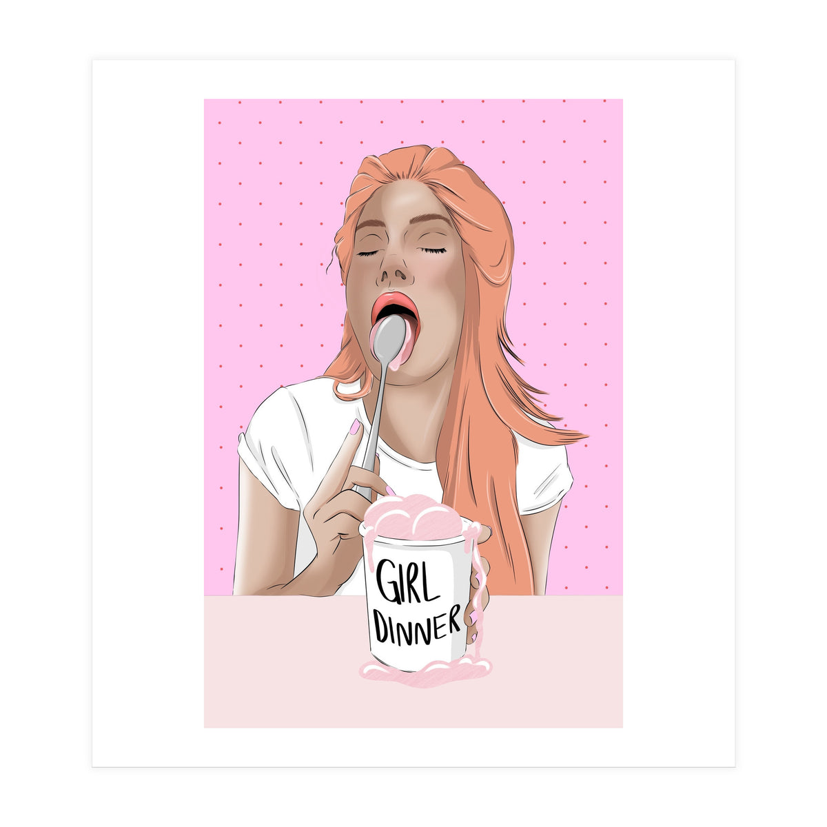 Girl Dinner (Print Only)