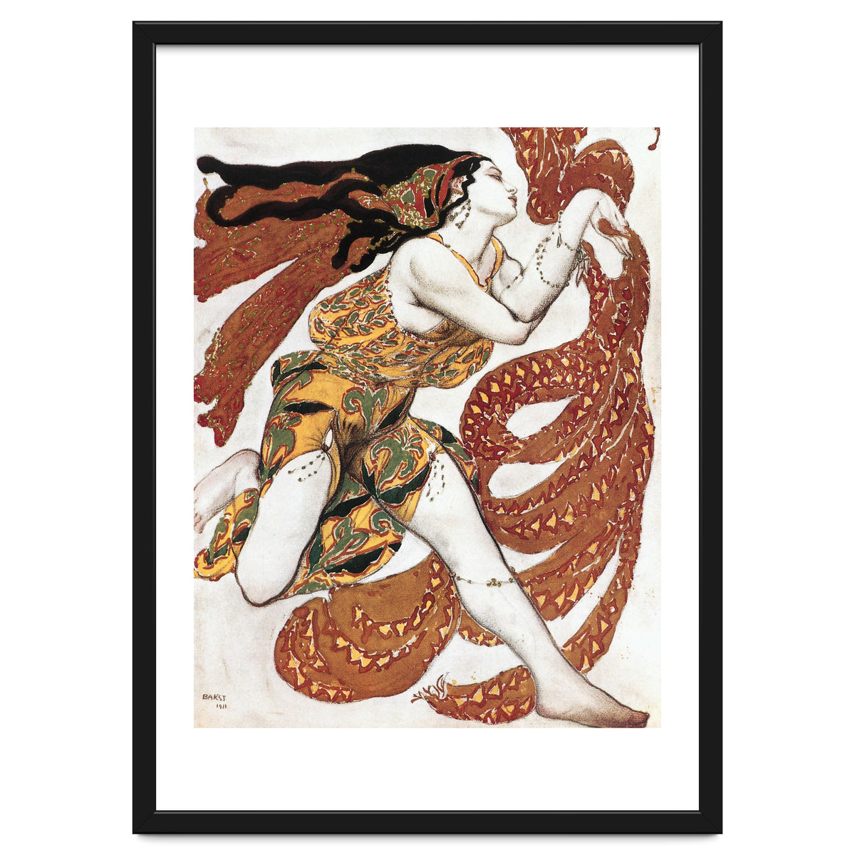 Costume sketch for a Bacchante, from the ballet &quot; Narcissus&quot.