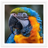 Close Up Portrait Of A Blue And Gold Macaw Parrot thumbnail