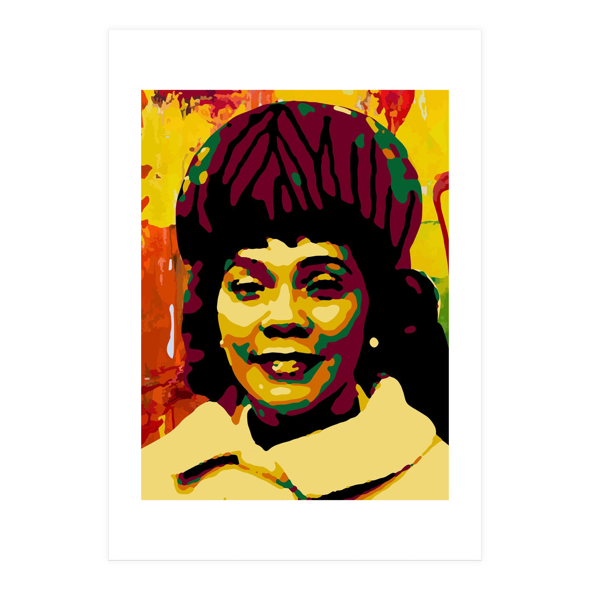 Coretta Scott King Colorful Abstract Art (Print Only)