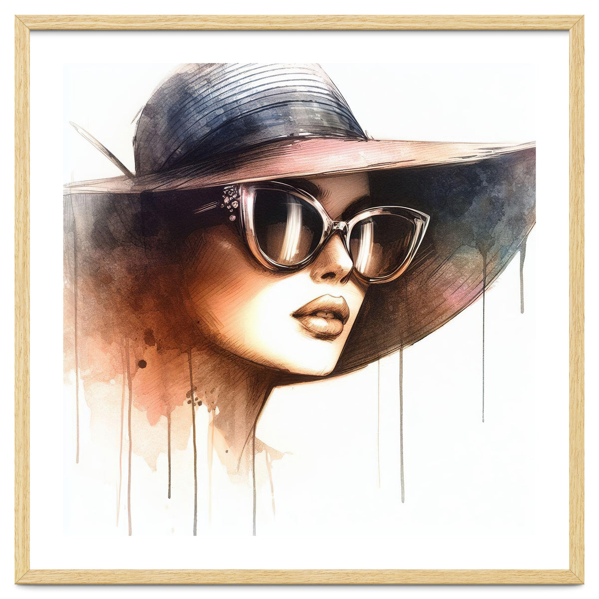 Watercolor Elegant Woman #2