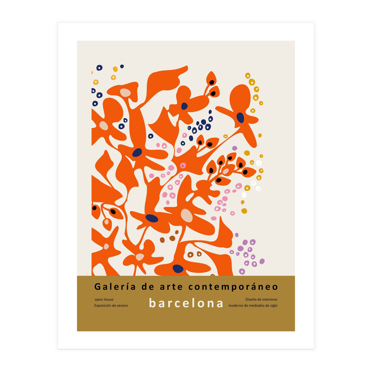 Contemporary art gallery Barcelona design and interior (Print Only)