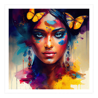 Butterfly Crown Hindu Portrait (Print Only)