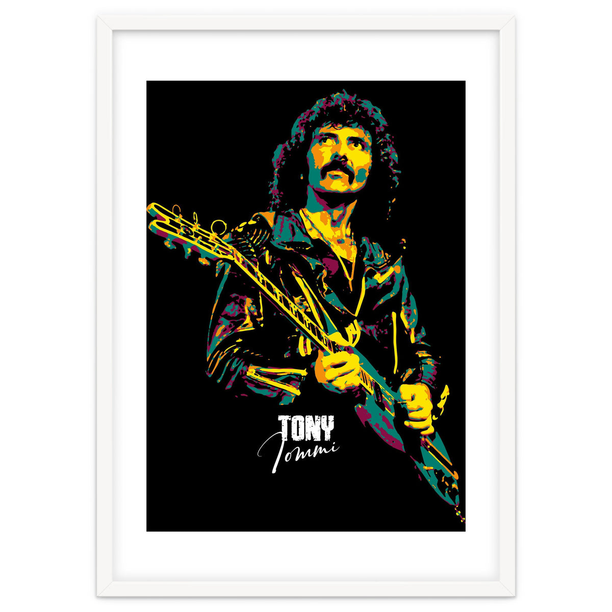 Tony Iommi Musician Legend in Pop Art