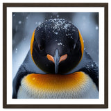Close Up King Penguin In The Snow thumbnail