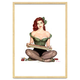 Pinup Sexy Girl Selling Cigarettes thumbnail