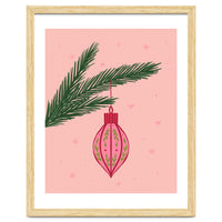 Christmas Globe with tree branch