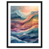 Abstract Fluid Mountain Landscape Art thumbnail