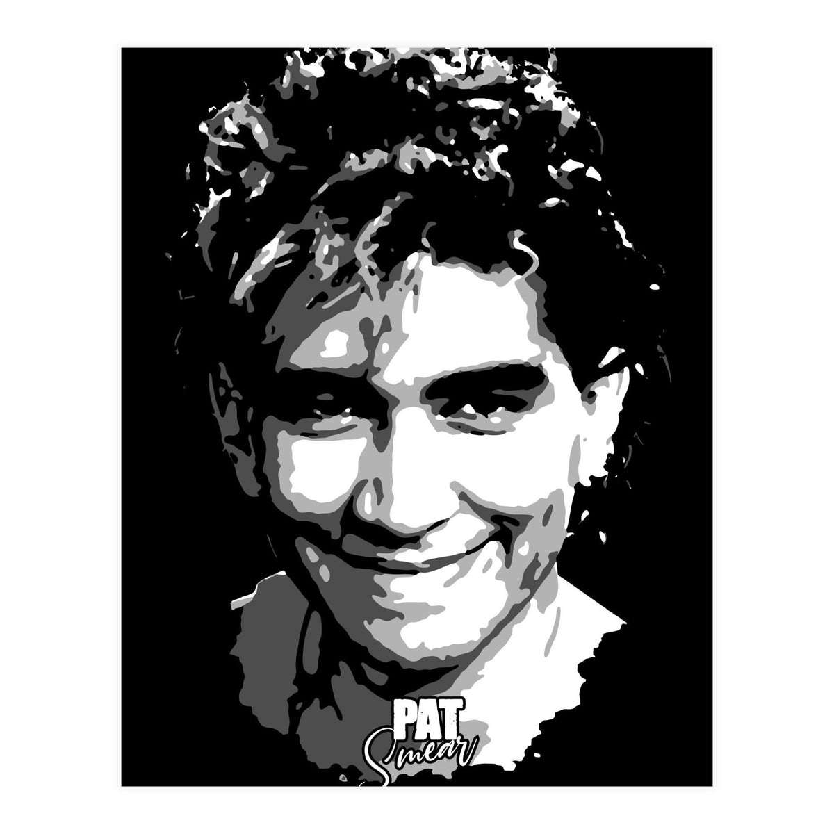 Pat Smear American Musician Legend in Grayscale (Print Only)
